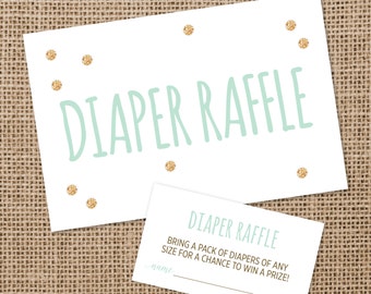 Diaper Raffle Set for Baby Shower