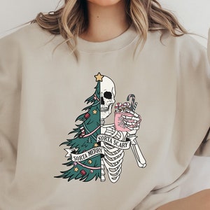 Sorta Merry Sorta Scary Unisex Crewneck Sweatshirt
