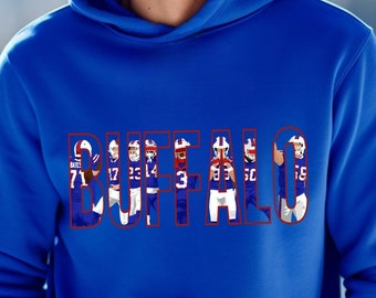 Buffalo Bills Football Unisex Hooded Sweatshirt