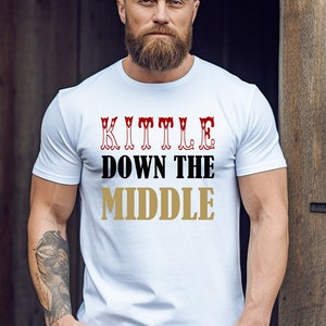 Kittle Down the Middle 49er Unisex Softstyle T-Shirt