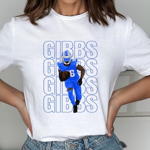 Jahmyr Gibbs Detroit Lions, uniseks softstyle-T-shirt