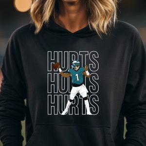 Jalen Hurts Philadelphia Eagles Unisex Hooded Sweatshirt