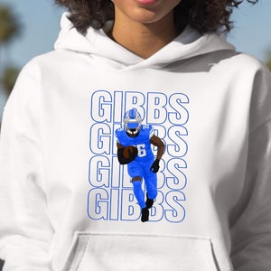 Jahmyr Gibbs Detroit Lions-hoodie, uniseks