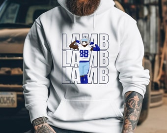 Ceedee Lamb Cowboys Distressed Unisex Hooded Sweatshirt - Etsy
