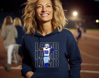 Ceedee Lamb Cowboys Distressed Unisex Hooded Sweatshirt - Etsy