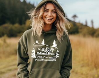 IWISHABISH WOODS Unisex Hooded Sweatshirt