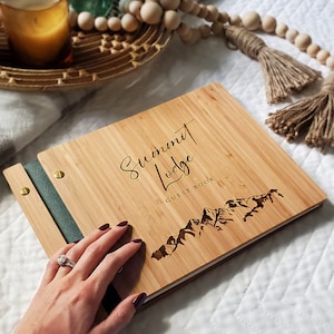 Airbnb Guest Book Mountain Guestbook Cabin Welcome Book