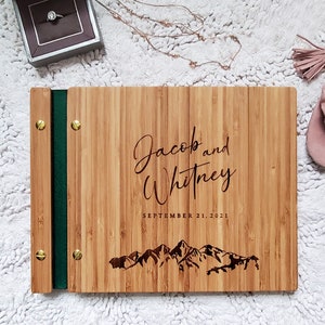 Libro degli ospiti per matrimonio rustico in montagna Libro fotografico