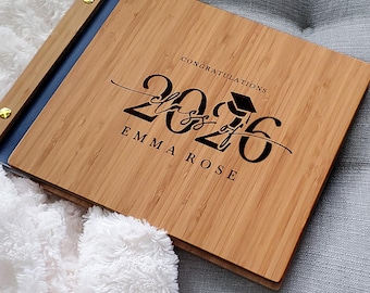 2026 Graduation Party Guest Book College or High School Graduation Gift for Her 2026, Graduate Photo Guest Book Album, Graduation Scrapbook