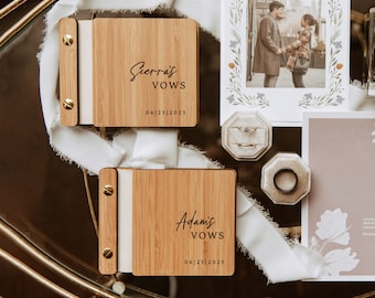 Tropical Wedding Vow Books His and Her Vow Booklets | Beach Punta Cana Hawaii Destination Wedding Vow Books | Single or Set of 2