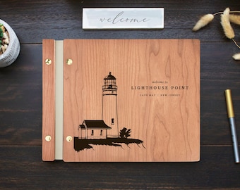 Lighthouse Airbnb Guest Book Coastal PNW Beach Welcome Book House Manual