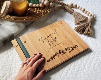 Airbnb Guest Book Mountain Guestbook Cabin Welcome Book