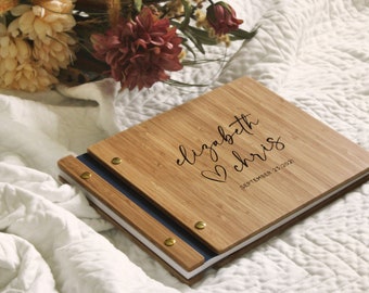 Wedding Guest Book Guest Memory Book Wedding Album GuestBook Wooden Guest Book Guest Log Wedding Book Personalized