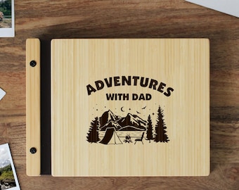 Custom Father's Day Keepsake Album for Dad, Father's Day Adventure Scrap Book, Handcrafted Gift for Him