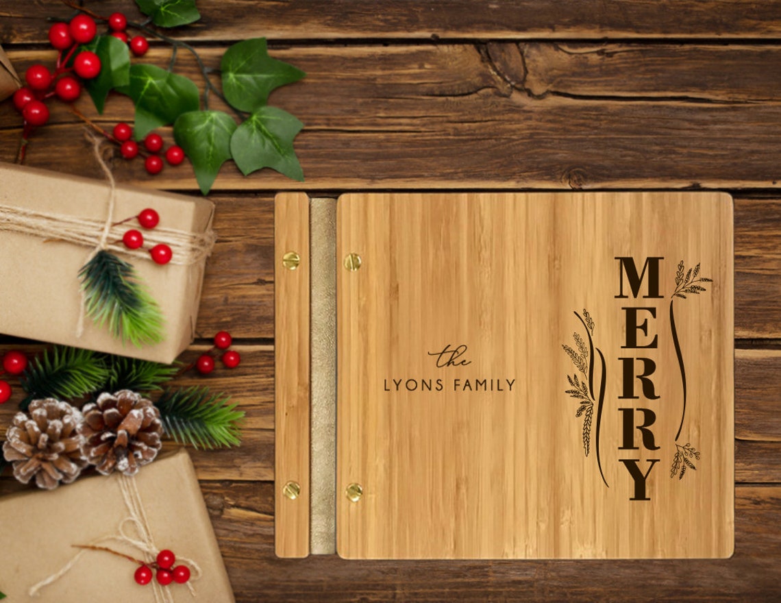 Family Christmas Card Album Keepsake Holiday Scrapbook 2022 Etsy