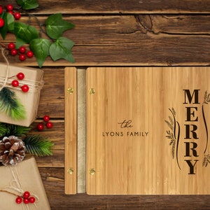 Familie kerstkaartalbum aandenken vakantie plakboek 2024 kerstalbum gepersonaliseerd kerstcadeau