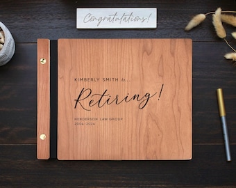 Retirement Guest Book, Retirement Party Gifts for Her, Congratulations on Your Retirement Keepsake