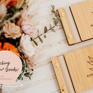 Wedding Guest Book Unique Wooden Photo Guest Book image 10