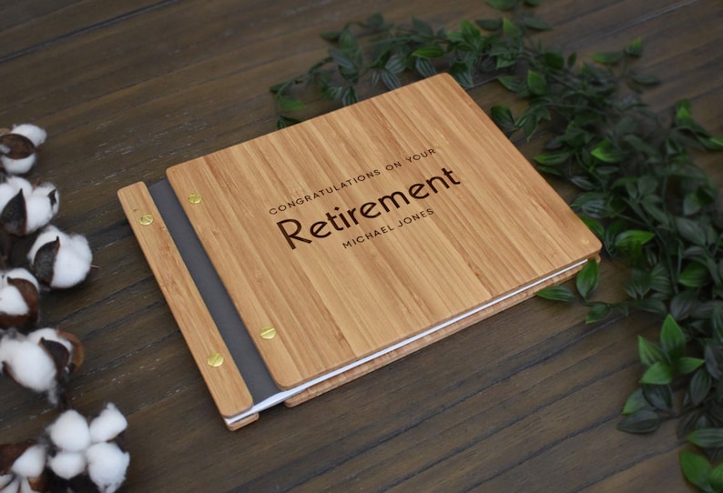 Retirement Guest Book Personalized Retirement Gift Etsy UK