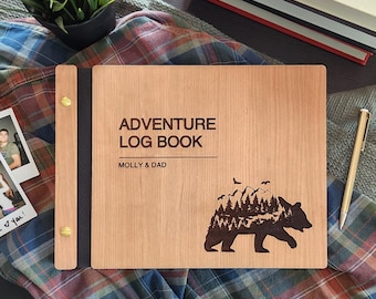 Travel Journal Scrapbook, Our Adventure Book Album, Gift for Travel Lovers