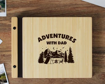 Custom Father's Day Keepsake Album for Dad, Father's Day Adventure Scrap Book, Handcrafted Gift for Him