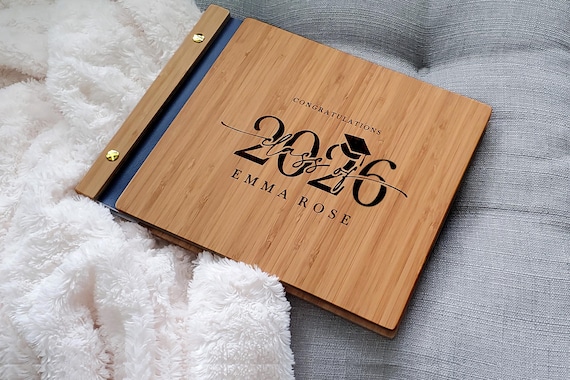 2026 Graduation Party Guest Book College or High School Graduation Gift for Her 2026, Graduate Photo Guest Book Album, Graduation Scrapbook