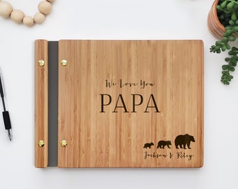 Father's Day Gift Papa Bear Scrapbook Gift For Dad