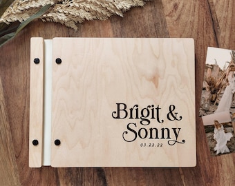 Boho Wedding Guest Book, Photo Booth Guestbook, Personalized Wedding Album