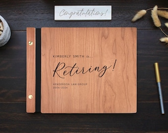 Retirement Guest Book, Retirement Party Gifts for Her, Congratulations on Your Retirement Keepsake