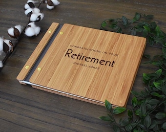 Retirement Guest Book Personalized Retirement Gift Congratulations on Your Retirement Album