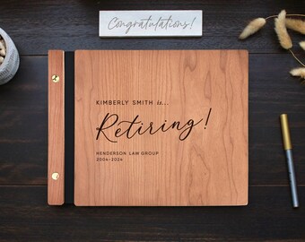 Retirement Guest Book, Retirement Party Gifts for Her, Congratulations on Your Retirement Keepsake