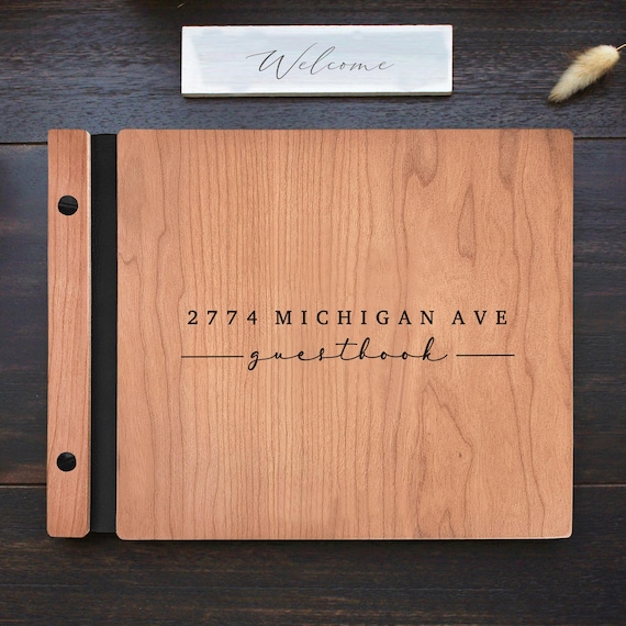 Airbnb Guest Book for Modern Short Term Rental Cabin Guest Welcome Book