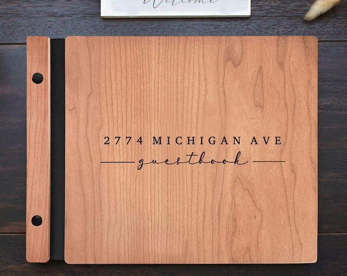 Airbnb Guest Book for Modern Short Term Rental Cabin Guest Welcome Book