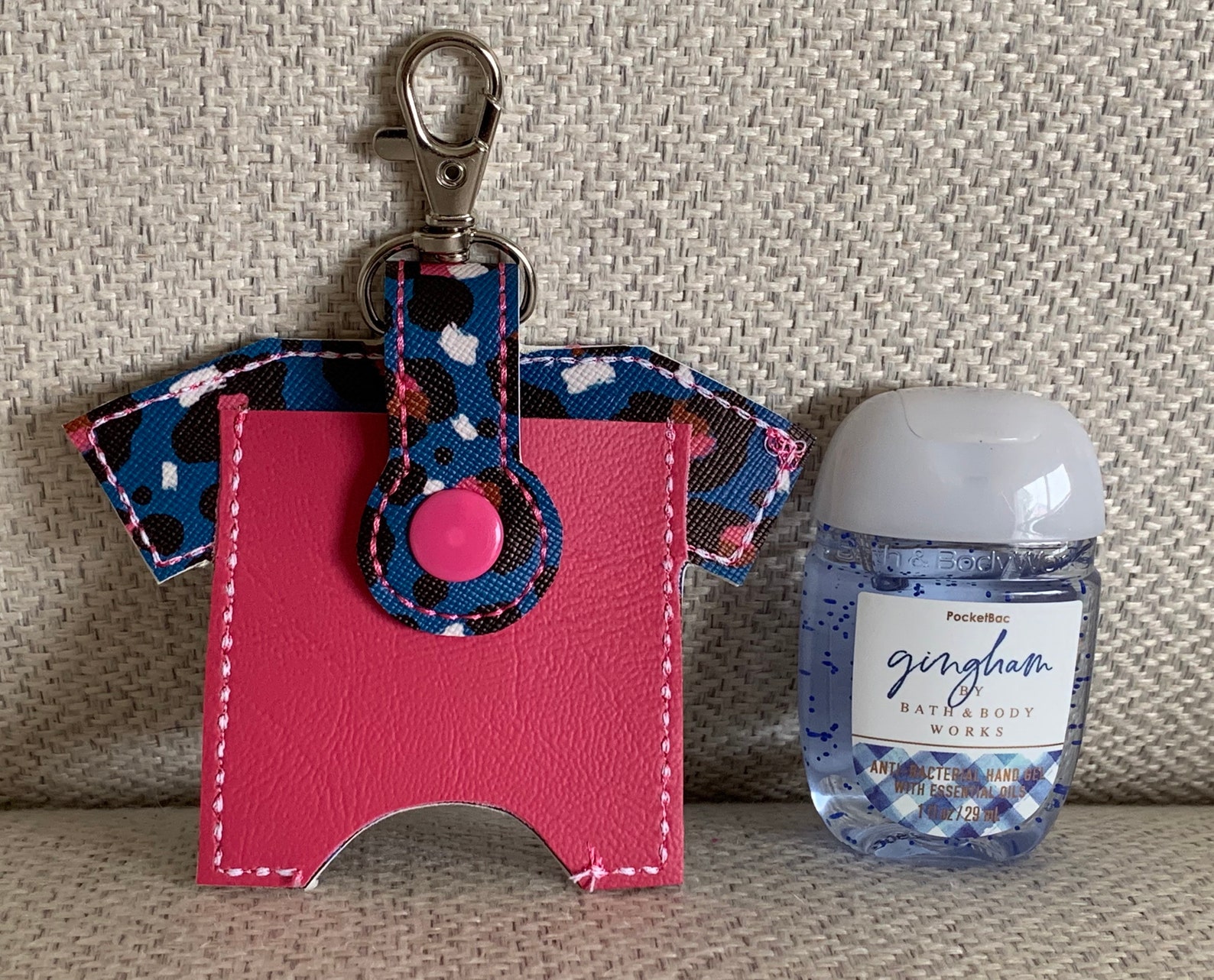 Nurse scrub top hand sanitizer holder pocketbac holder Etsy