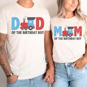 Camiseta de cumpleaños de tren, camiseta de cumpleaños Chugga Chugga Two Two, Choo Choo I'm 2 Birthday, camiseta de segundo cumpleaños, camisetas a juego para mamá y yo, familia