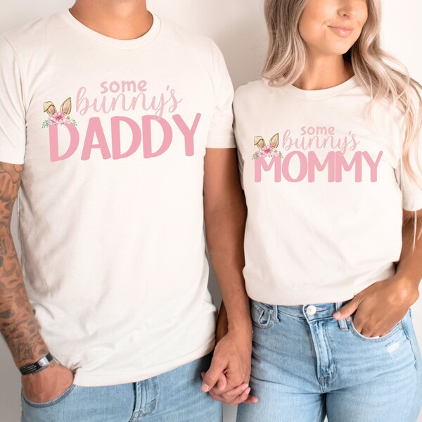 Bunny 1st Birthday Matching Family Shirts, Some Bunny Is One Birthday Outfit, Floral Bunny Birthday Shirt, Mommy and Me Shirts, Bunny Party