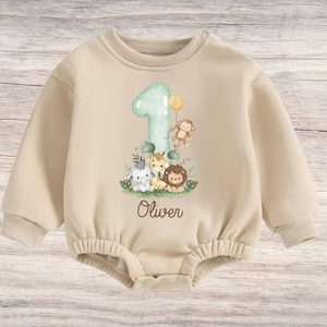 T-Shirt Birthday Shirt Personalized Birthday Child Boy Girl Jungle Animals Safari Giraffe Zebra Lion Wild One Boy Birthday Girl Birthday 1st