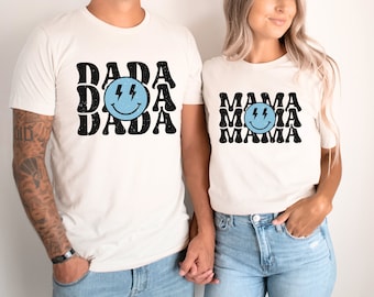 One Happy Dude Birthday Shirts, 1st Birthday, Smiley Face Matching Birthday Outfit, Mommy and Me, One Happy Daddy Mama Family Tees