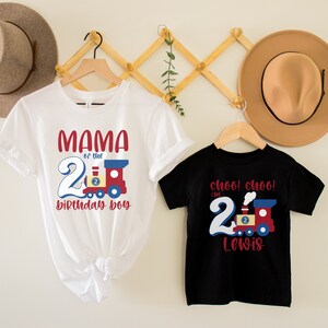 Family Train Birthday Shirt, Boys Birthday Shirt, Matching Family Birthday Shirts, Chugga Chugga Two Two Birthday Shirt