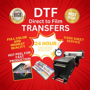 DTF Gang Sheet, Custom DTF Transfers, Direct To Film, Gang Sheet, Dtf Roll, Dtf Prints, Custom Heat Transfer, Ready To Press, Digital Prints