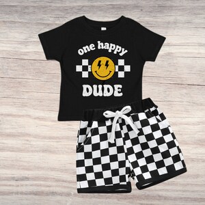 One Happy Dude Matching Birthday Shirts, 1st Birthday Shirt, Smiley Face Birthday Outfit, One Happy Dude Family Birthday Tees, Mommy and Me