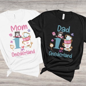 Alice in Onederland Birthday Shirt: Matching Family Set