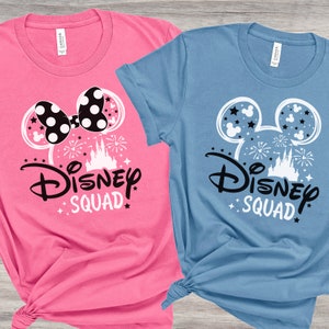 Disney Squad, Disney Shirts, Disney Trip Shirts, Matching Family Disney Shirts, Personalized Disney Shirts, Disney Group, 2024