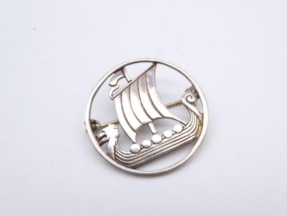 Vintage Shetland Silver Sterling Silver Viking Sh… - image 5