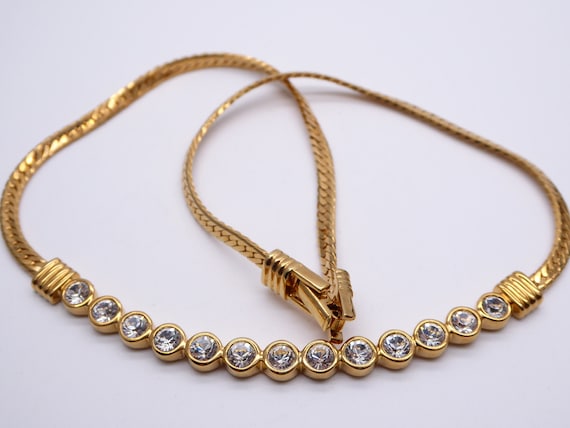 Vintage 1980s Swarovski Diamante Necklace