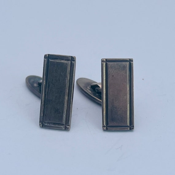 Vintage Aarre Krogh Danish Silver Cufflinks