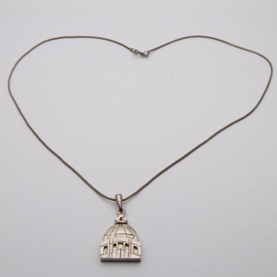 Vintage Sterling Silver Aberdeen His Majesty’s Theatre Pendant Necklace