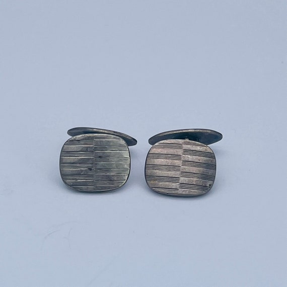 Vintage Art Deco Danish Silver Bernhard Hertz Cufflinks