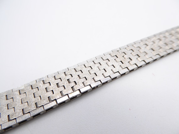 Vintage C1960s Italian Vicenza Silver Tactile Watch Strap Bracelet