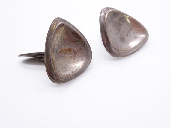 Vintage Danish Helge Arthur Bang Silver Cufflinks